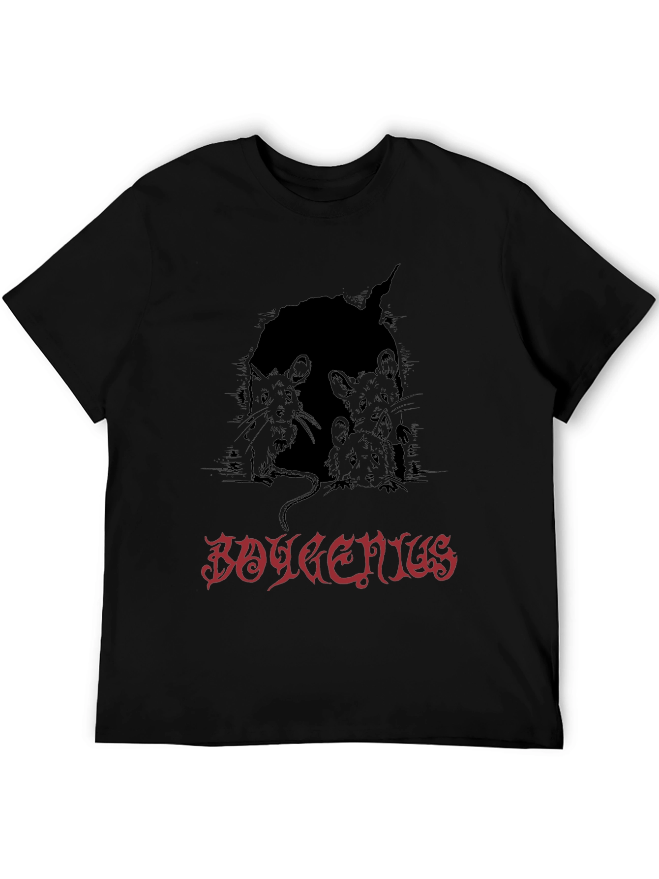 Boygenius Mice Band Tee - Black Graphic T-Shirt
