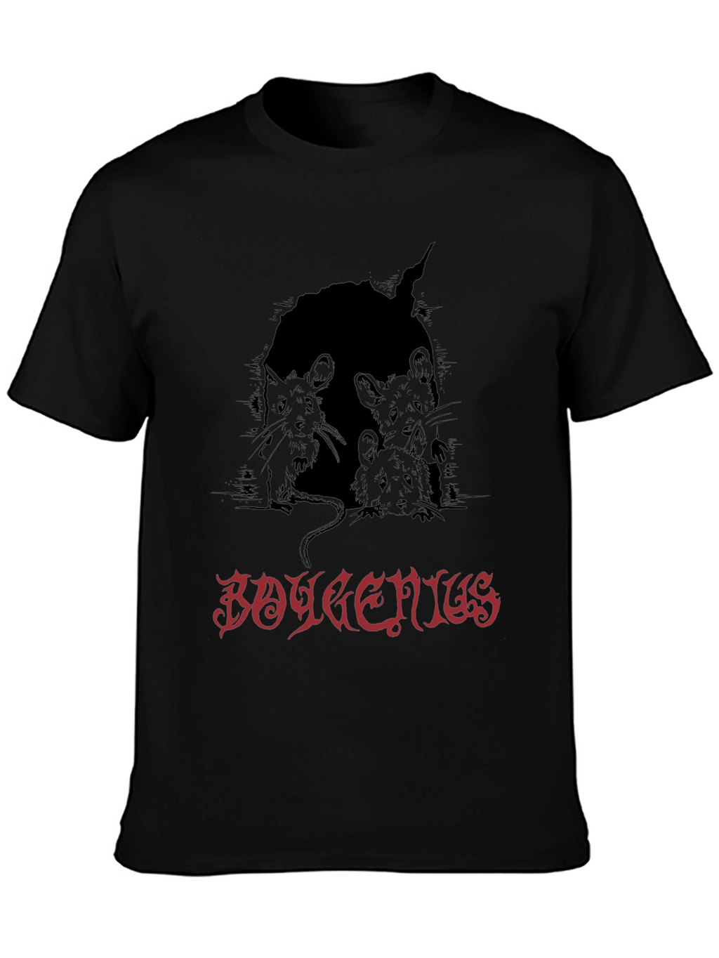 Boygenius Mice Band Tee - Black Graphic T-Shirt