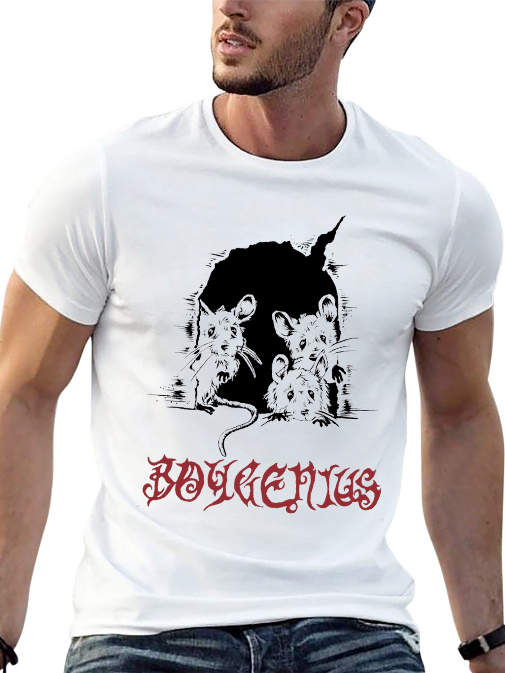 Boygenius Mice Band Tee - Black Graphic T-Shirt
