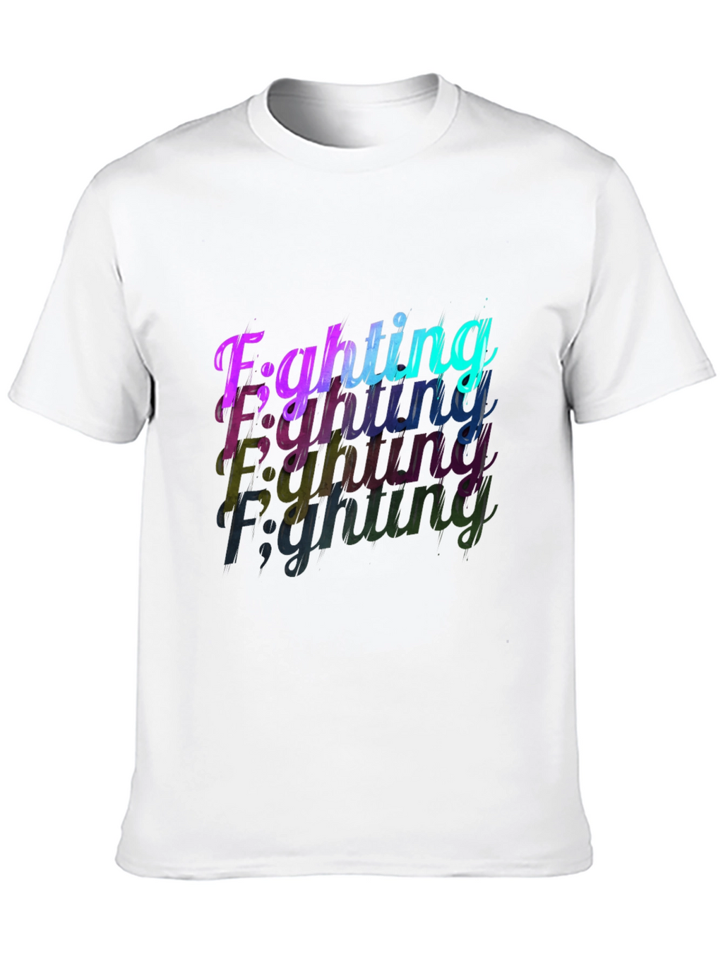 Fighting Graphic Black T-Shirt