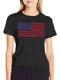 Murica Flag Graphic Tee - Patriotic T-Shirt
