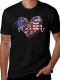 Faith Family Freedom Patriotic Heart T-Shirt