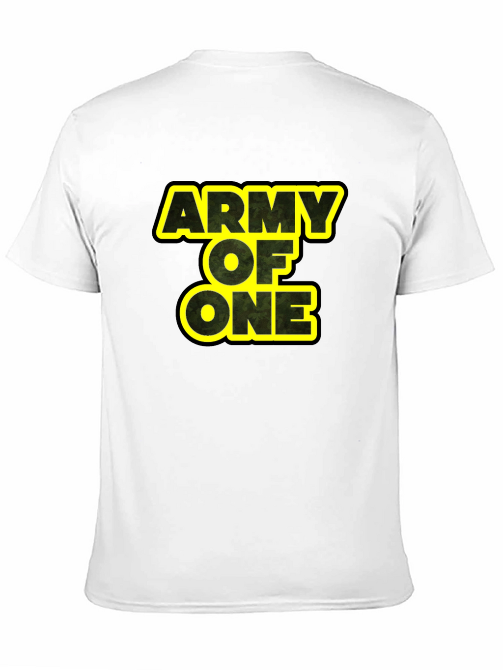 Army of One Graphic Tee - Black Cotton T-Shirt