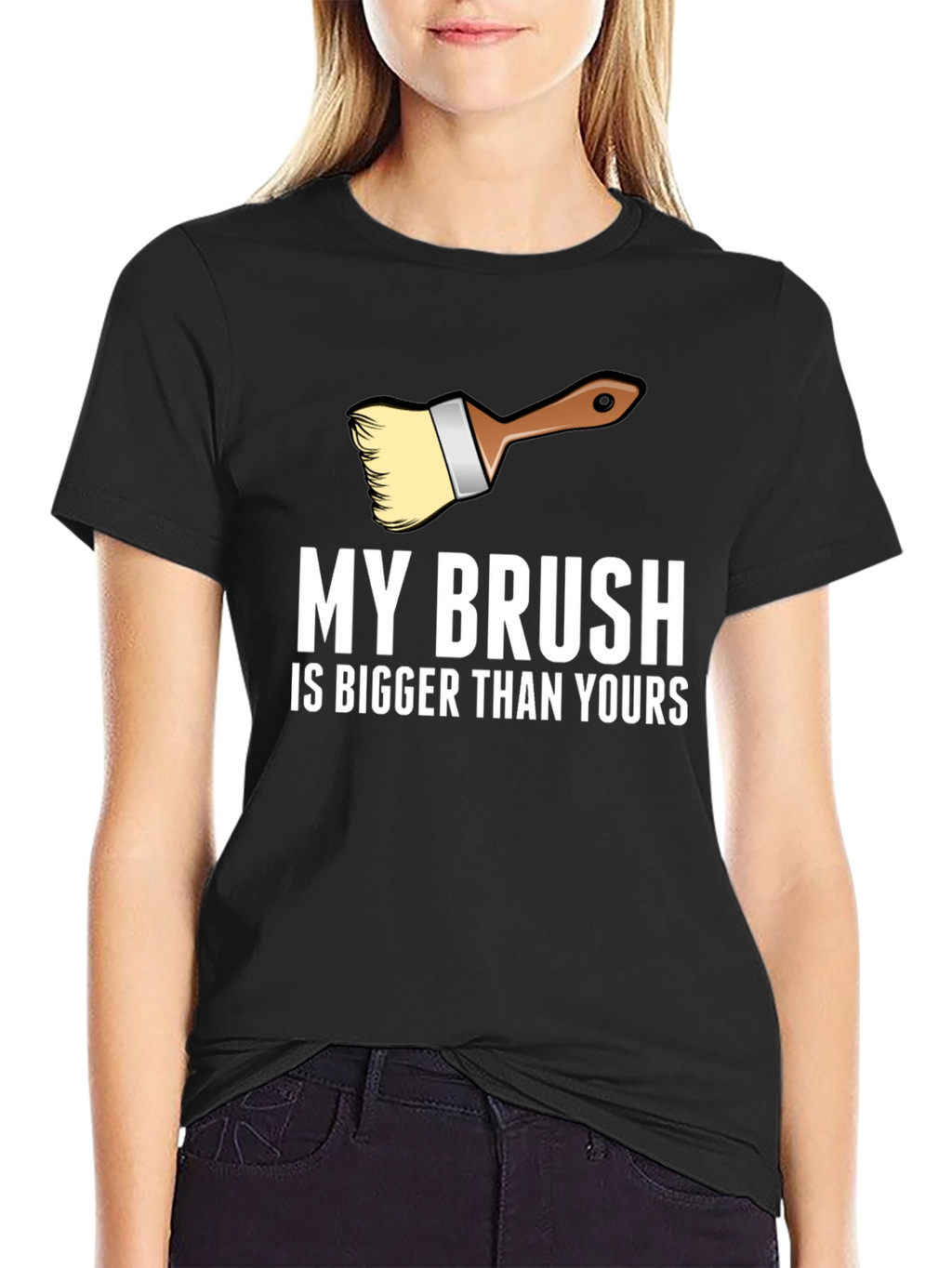 My Brush is Bigger T-Shirt - Funny Painter Tee