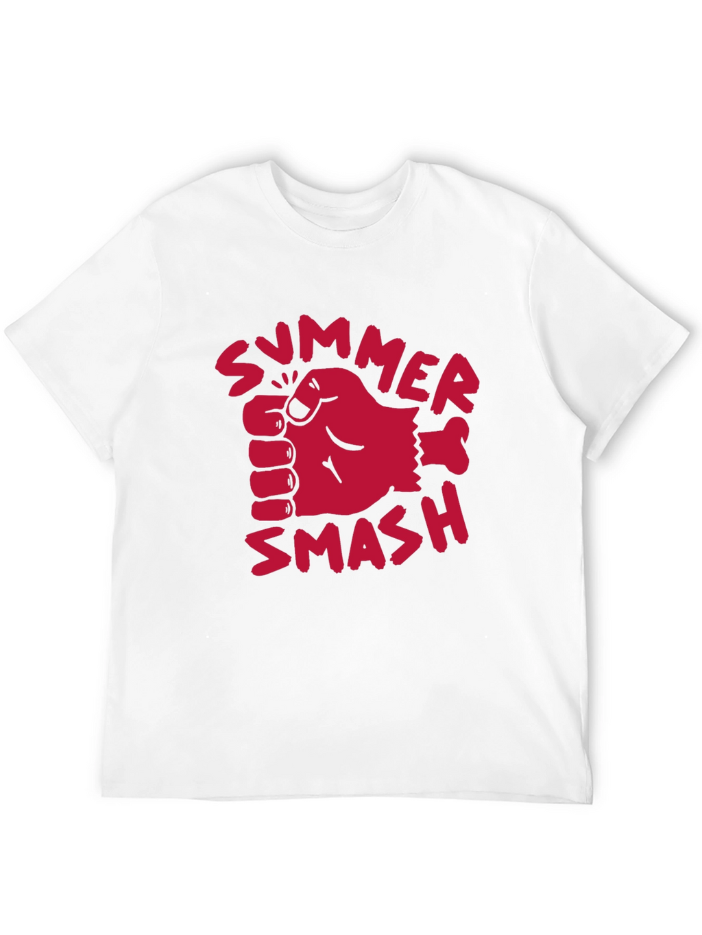Summer Smash Graphic Tee - Bold Black Cotton T-Shirt