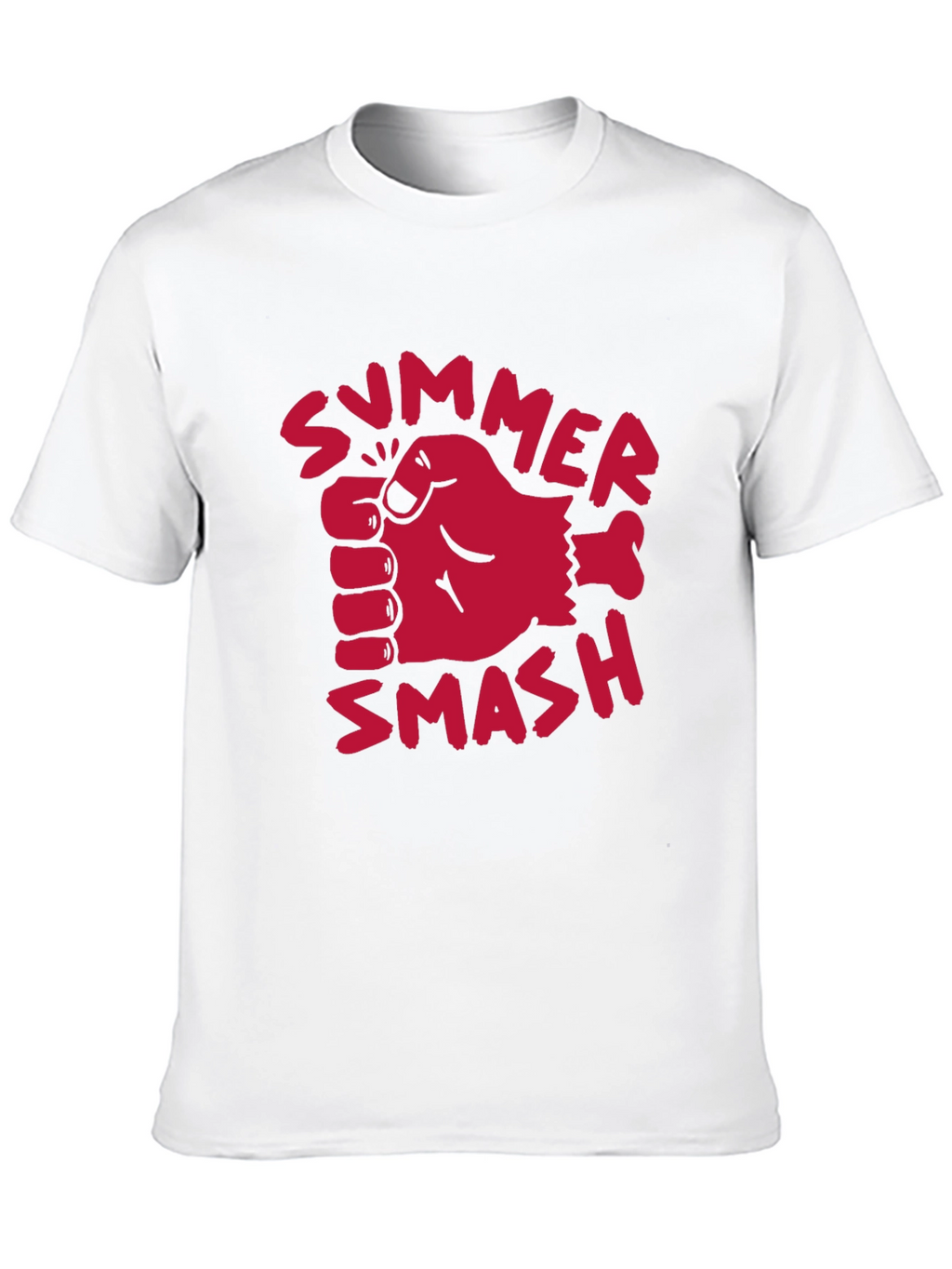 Summer Smash Graphic Tee - Bold Black Cotton T-Shirt