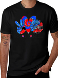 Peace Love America Graphic Tee