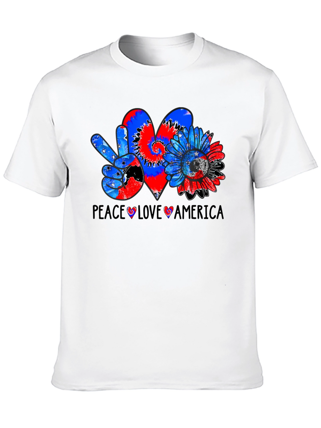 Peace Love America Graphic Tee