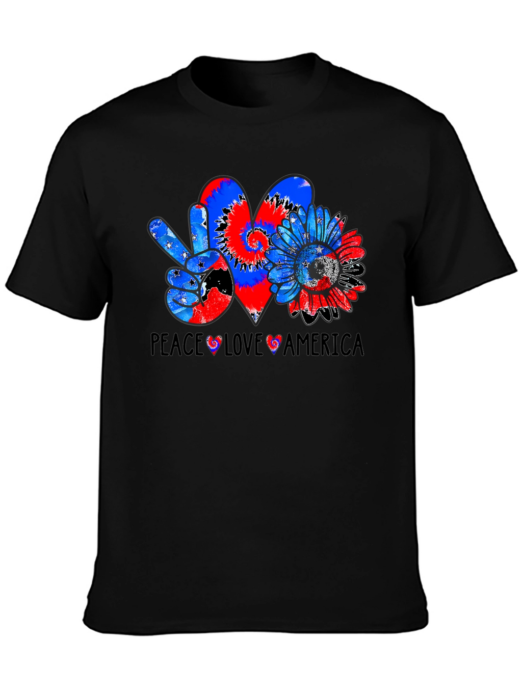 Peace Love America Graphic Tee