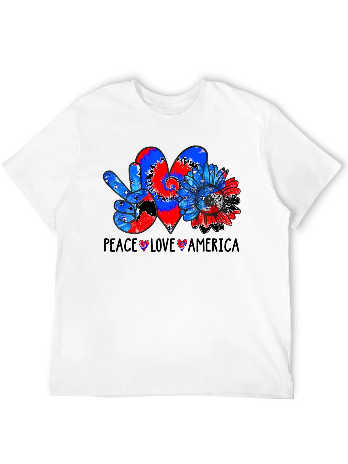 Peace Love America Graphic Tee
