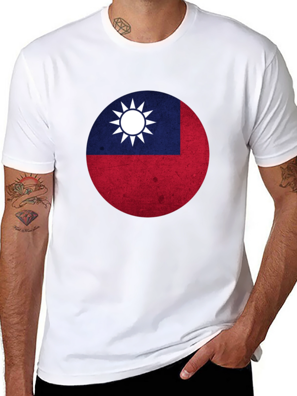 Taiwan Flag Graphic Tee - Stylish Patriotic Shirt