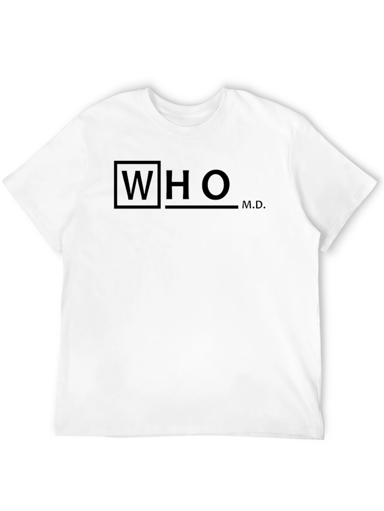 WHO M.D. Black Graphic T-Shirt