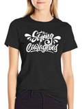 Be Strong & Courageous Black T-Shirt