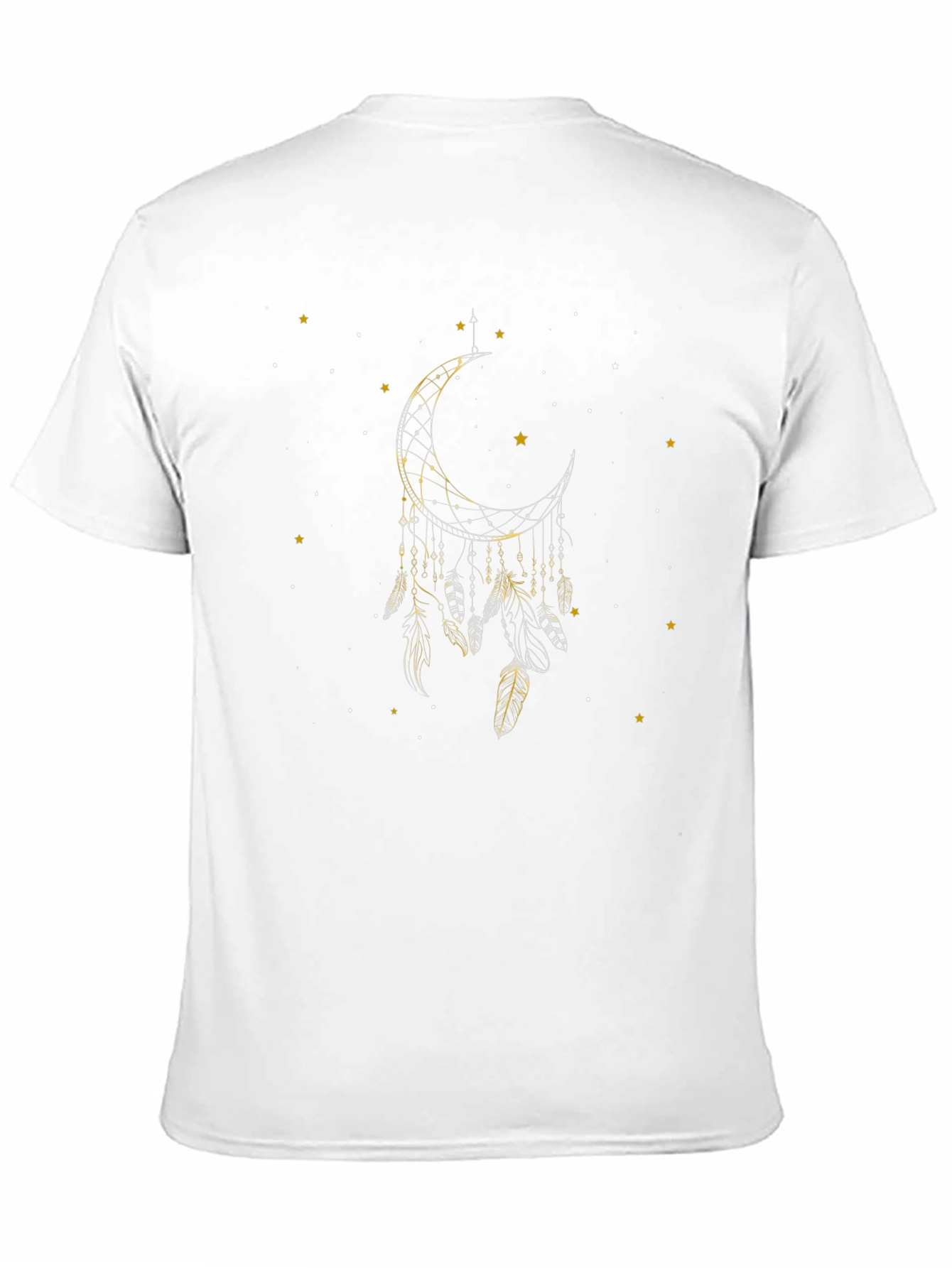 Dreamcatcher Moon Graphic Black T-Shirt