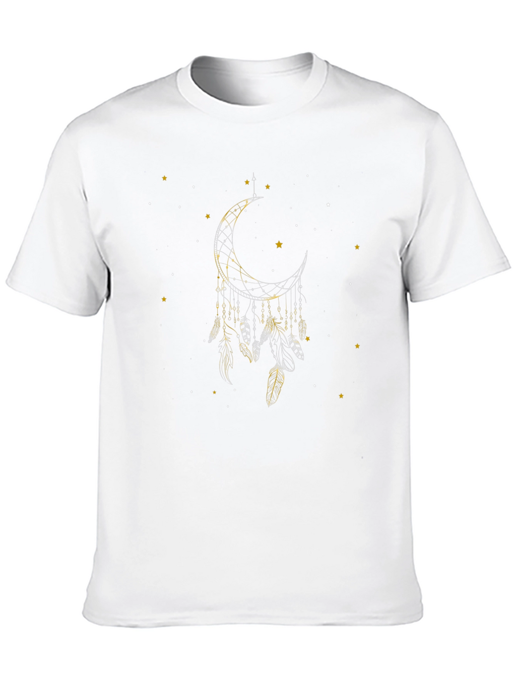 Dreamcatcher Moon Graphic Black T-Shirt