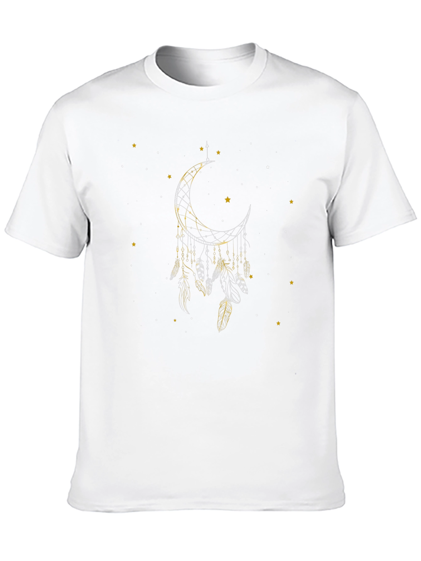 Dreamcatcher Moon Graphic Black T-Shirt