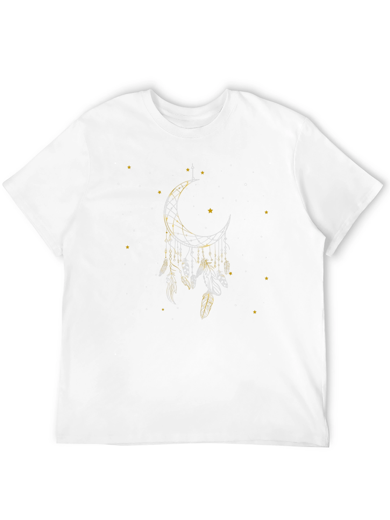 Dreamcatcher Moon Graphic Black T-Shirt