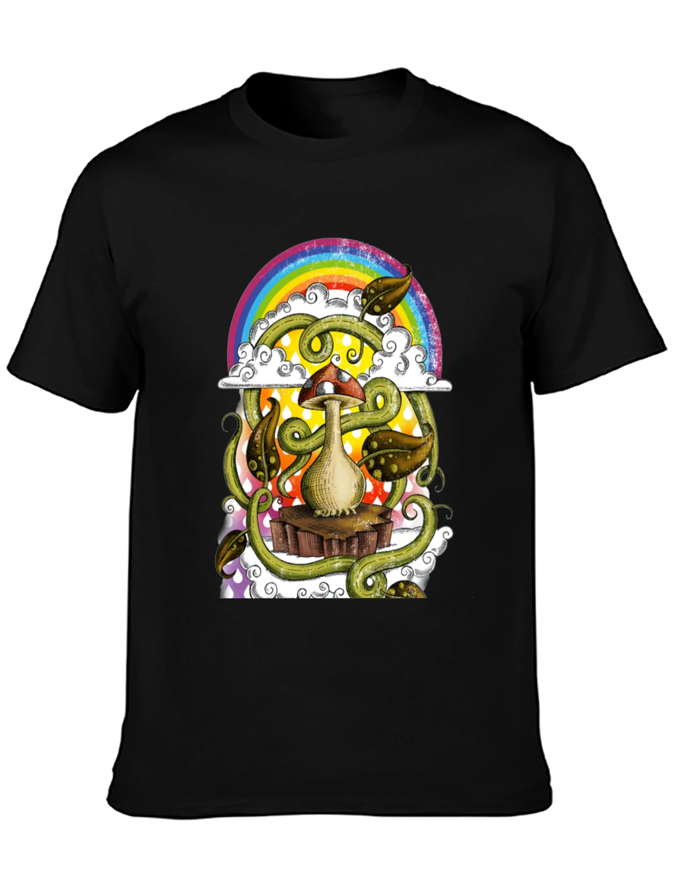 Psychedelic Mushroom Rainbow T-Shirt