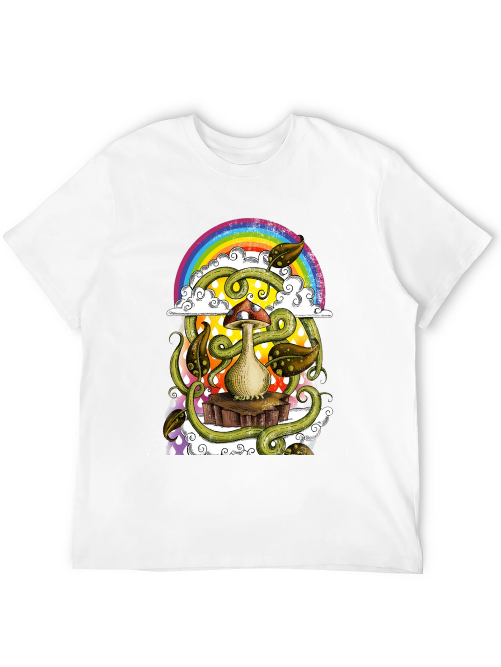 Psychedelic Mushroom Rainbow T-Shirt
