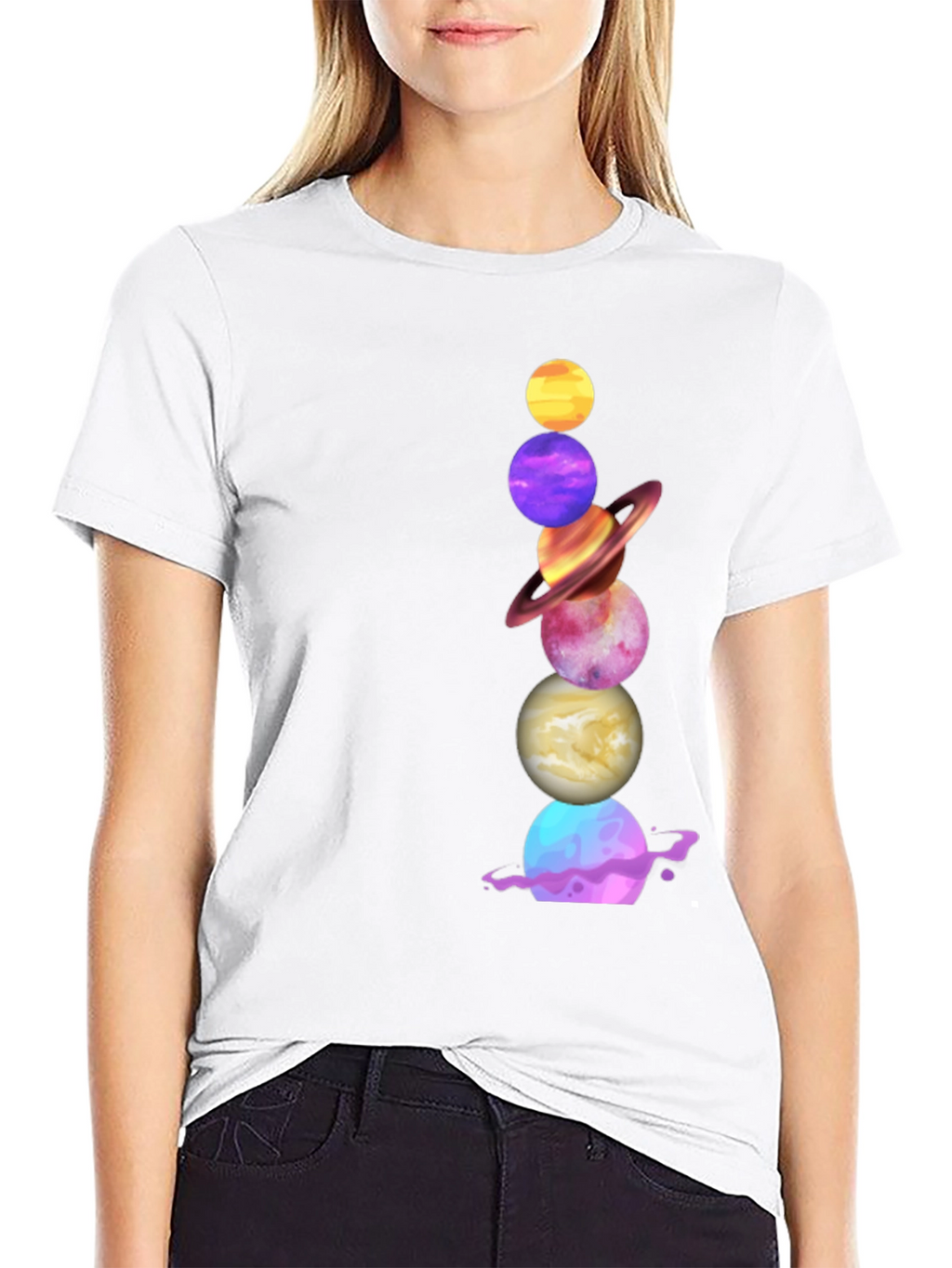 Planet Stack Graphic Tee