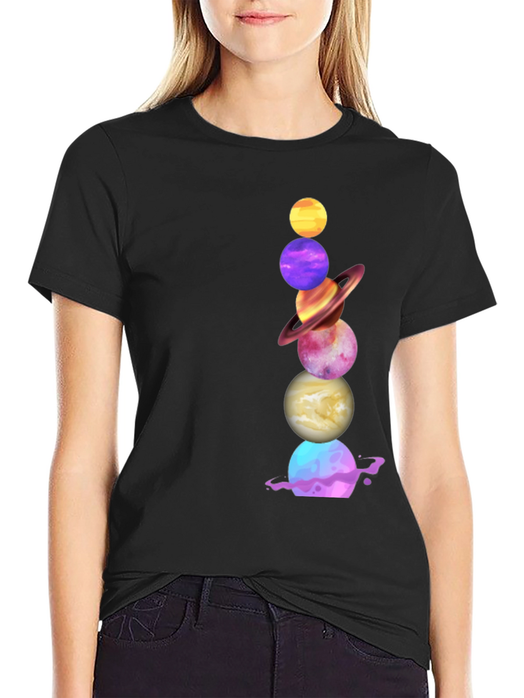 Planet Stack Graphic Tee