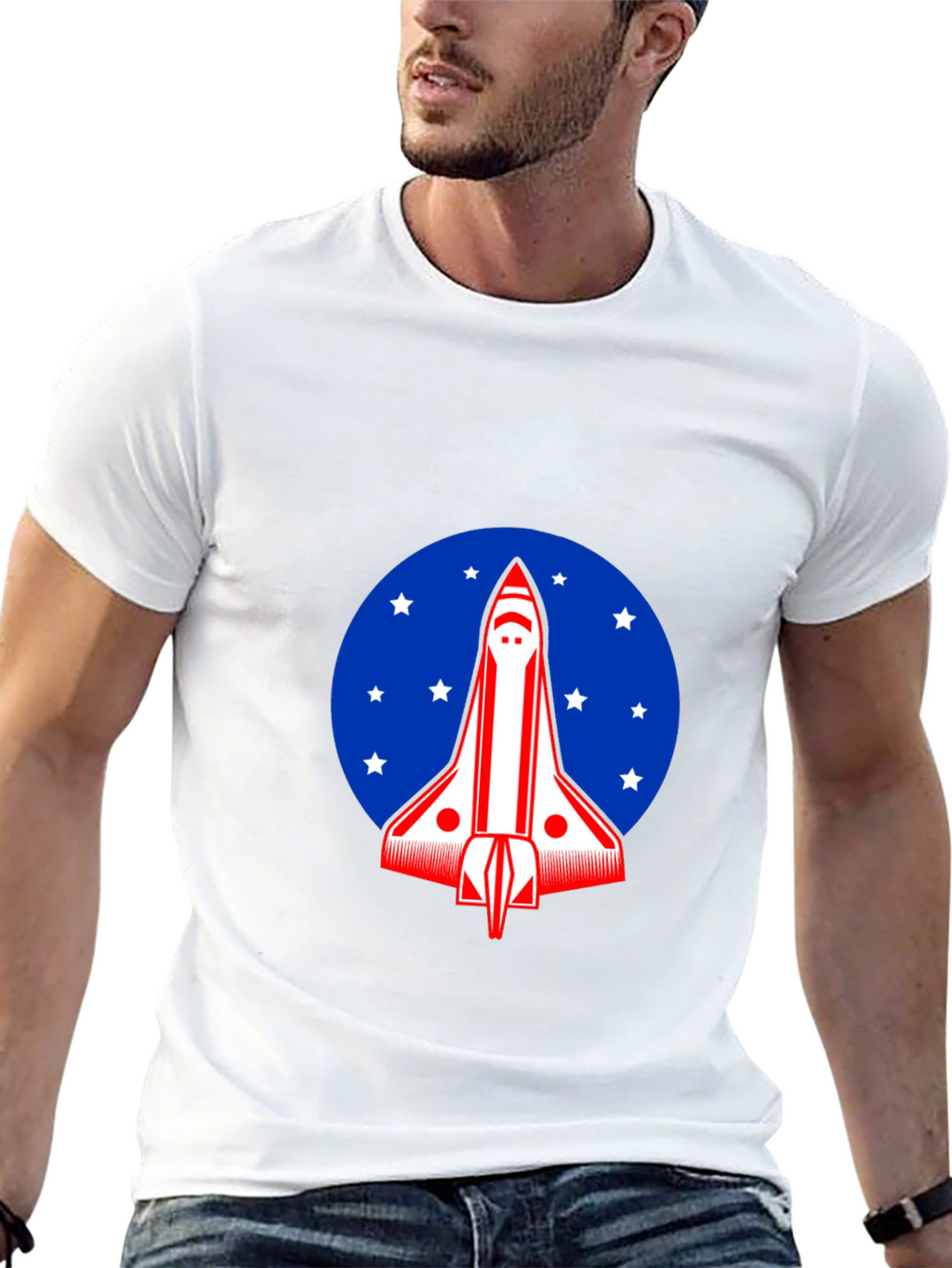 Space Shuttle Graphic Tee - Americana Design