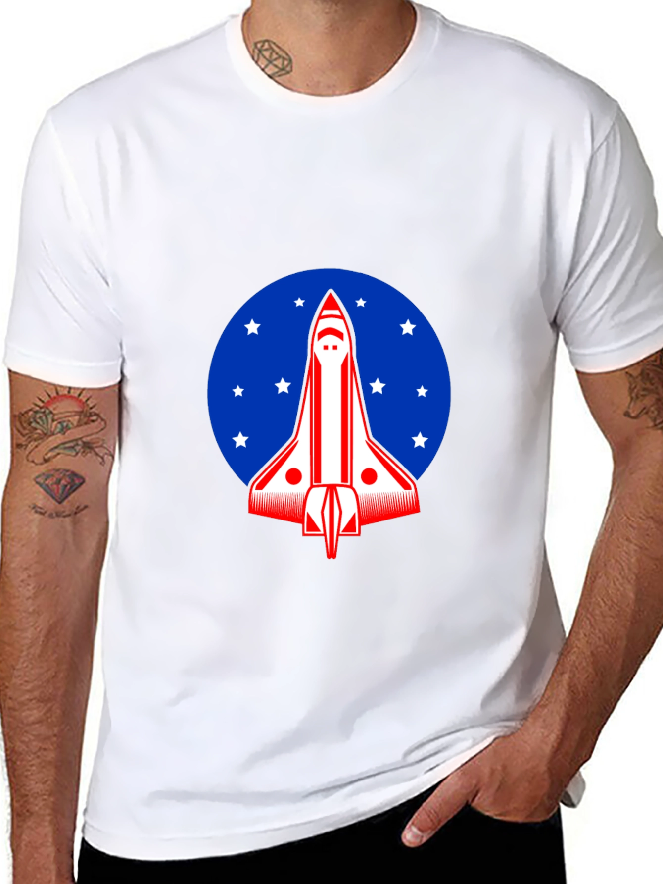 Space Shuttle Graphic Tee - Americana Design