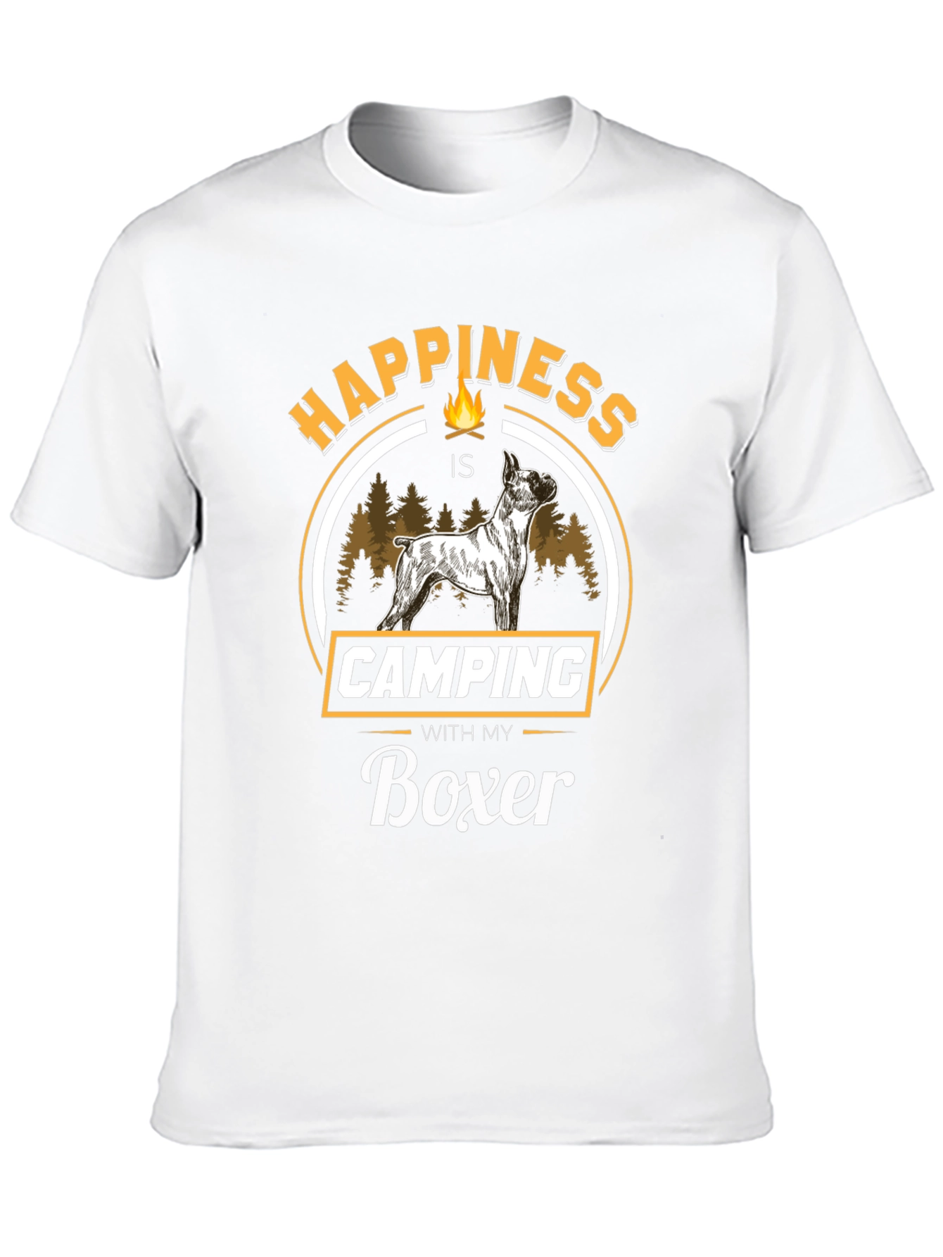 Happiness is Camping with My Boxer T-Shirt