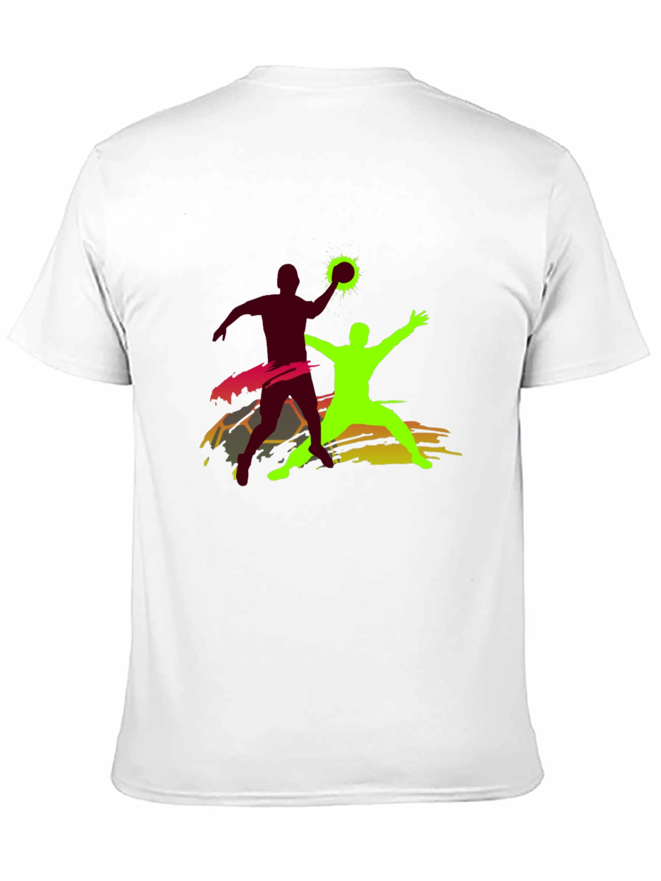 Handball Graphic T-Shirt - Black Cotton Tee