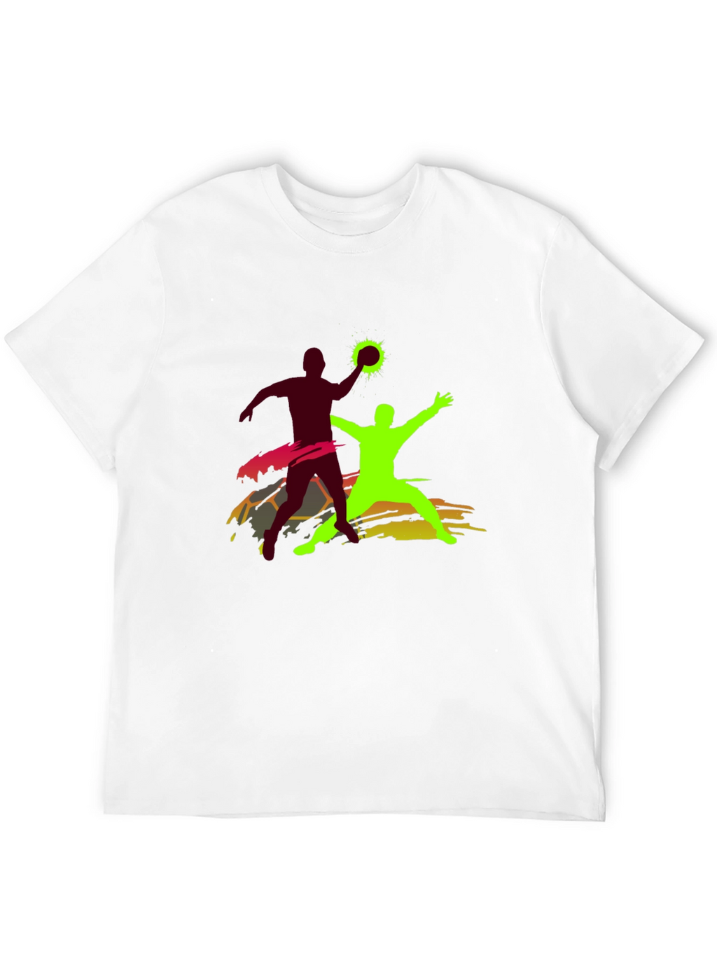 Handball Graphic T-Shirt - Black Cotton Tee