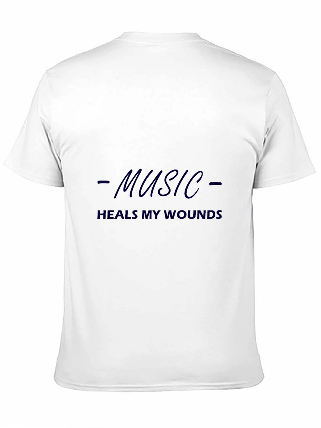 Music Heals Wounds Black Graphic Tee