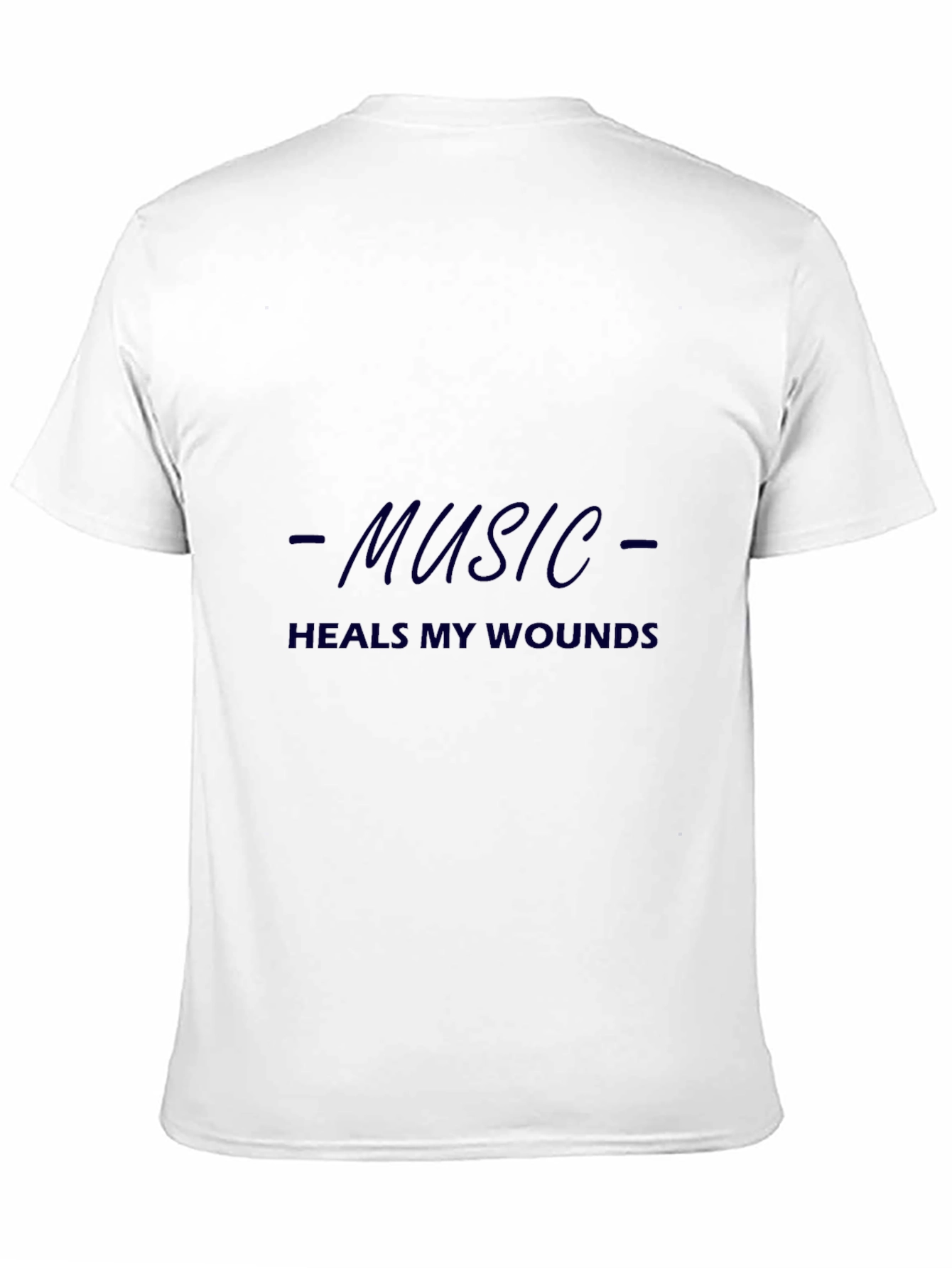 Music Heals Wounds Black Graphic Tee