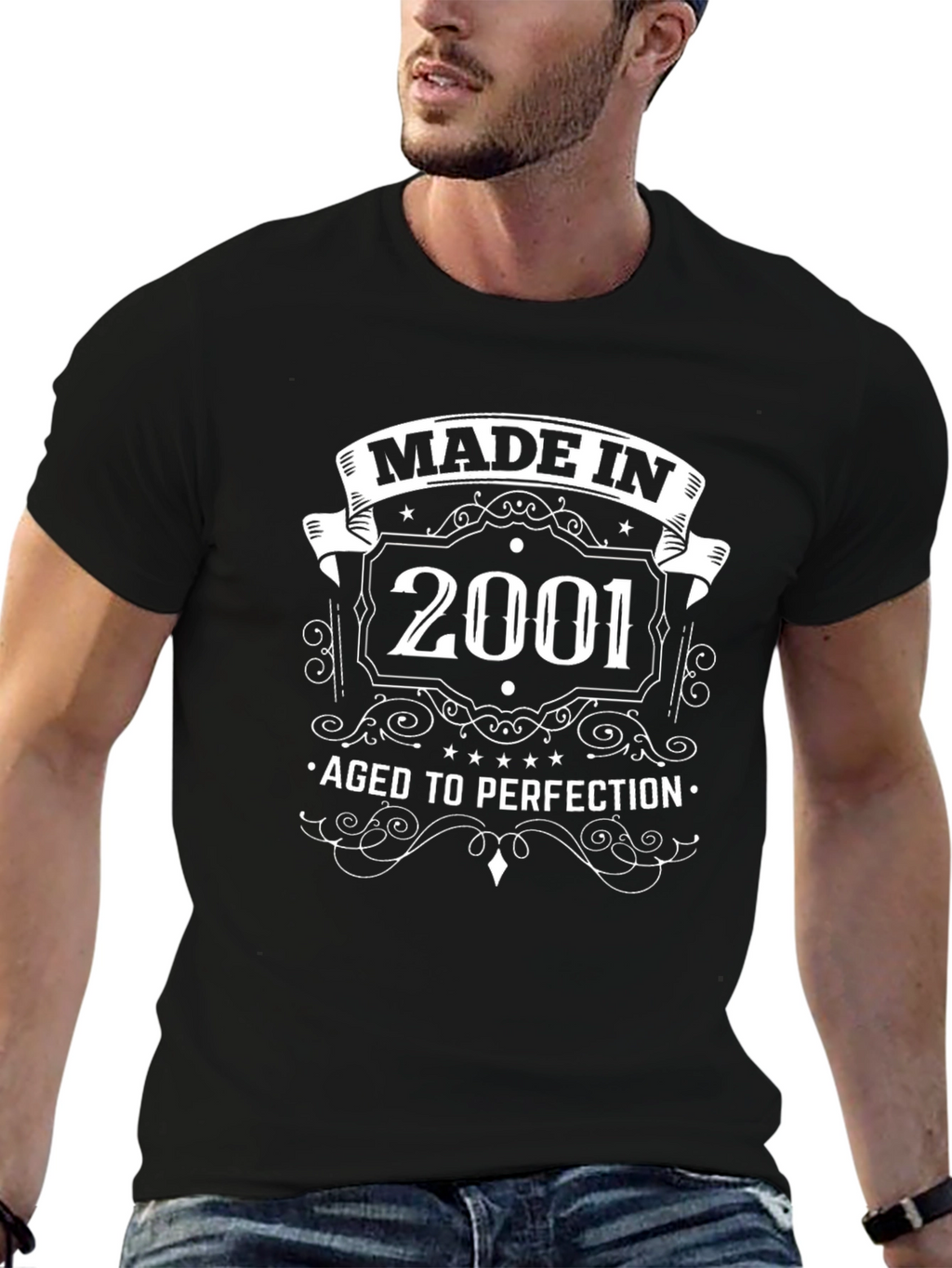 Made In 2001 Aged To Perfection Graphic Tee