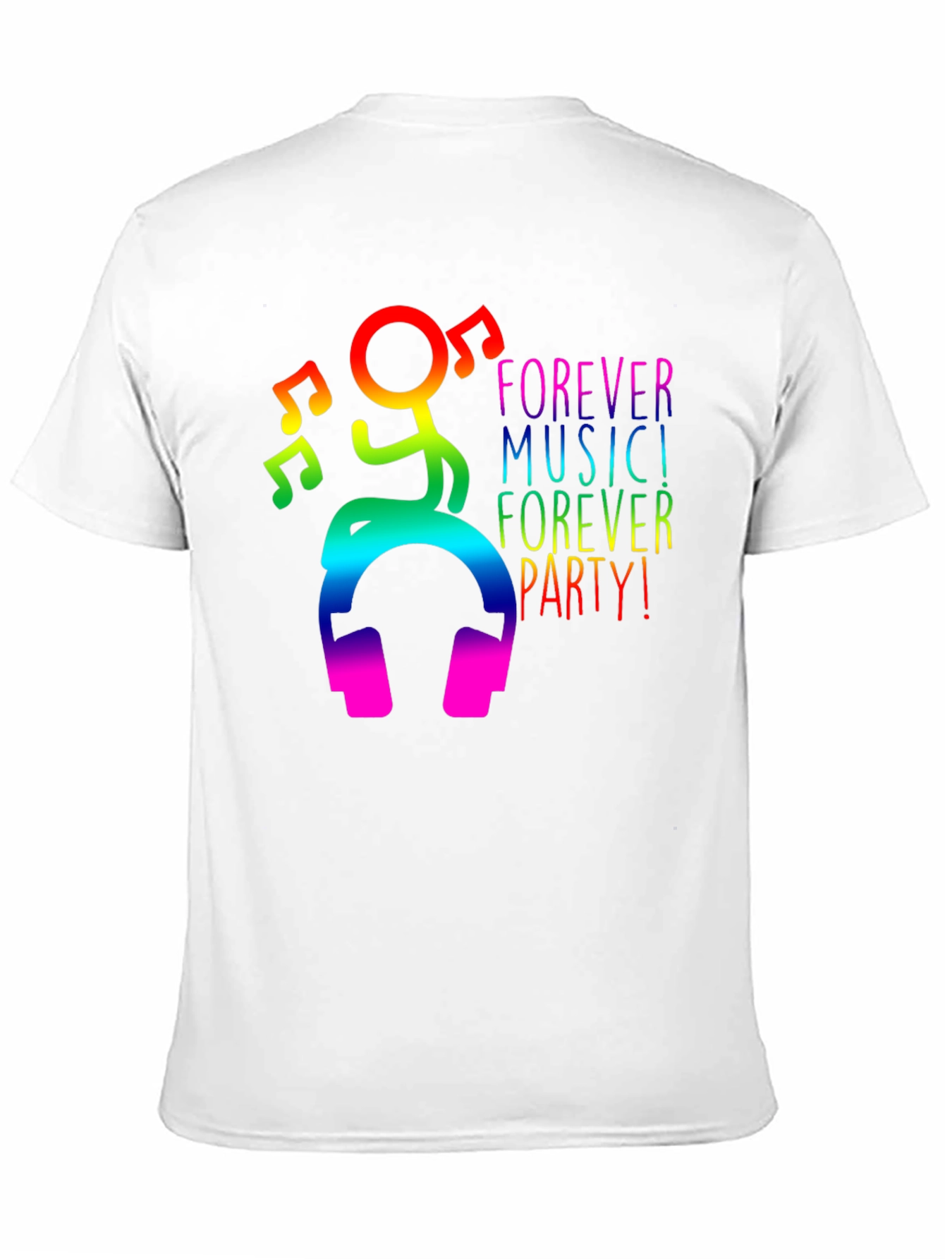 Rainbow Music Party Graphic T-Shirt