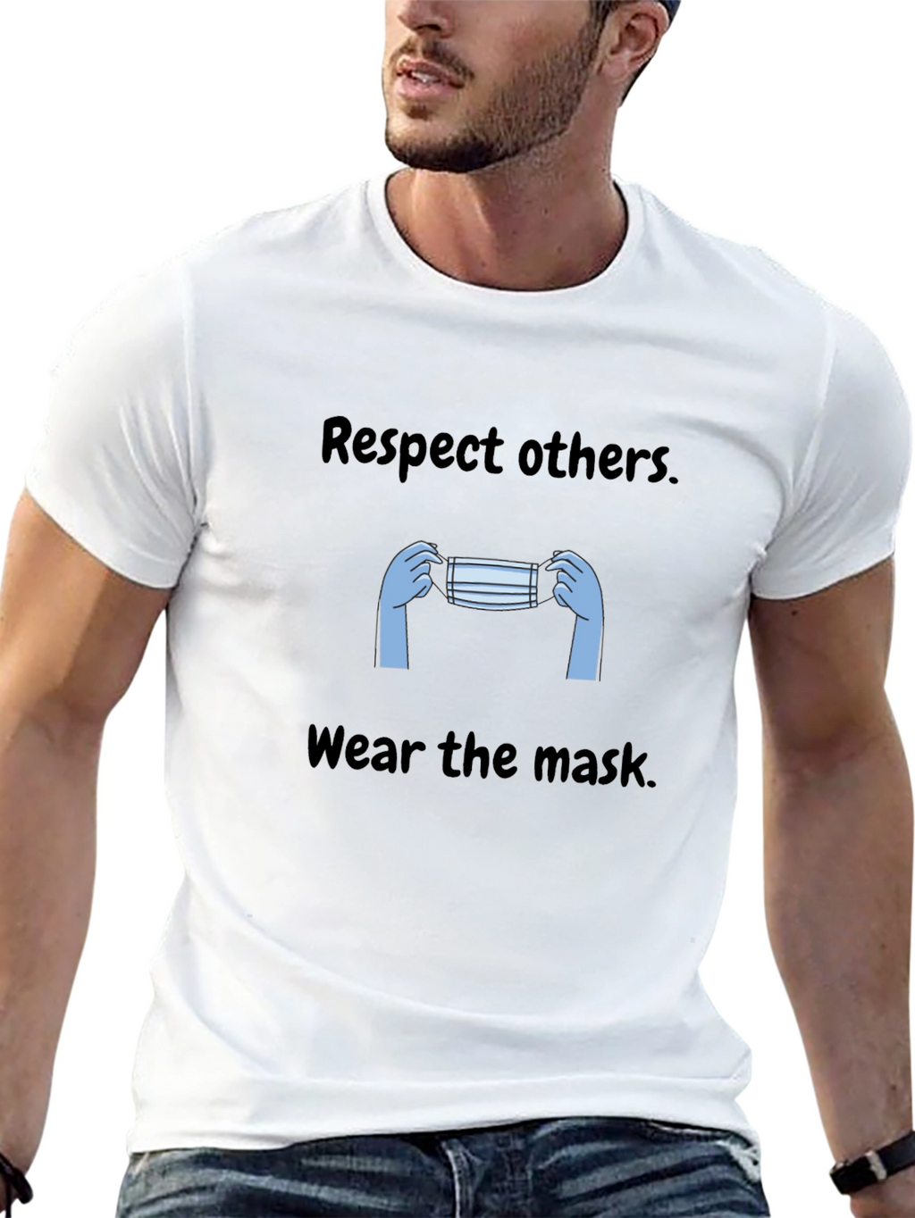 Respect Others Wear Mask Graphic Tee