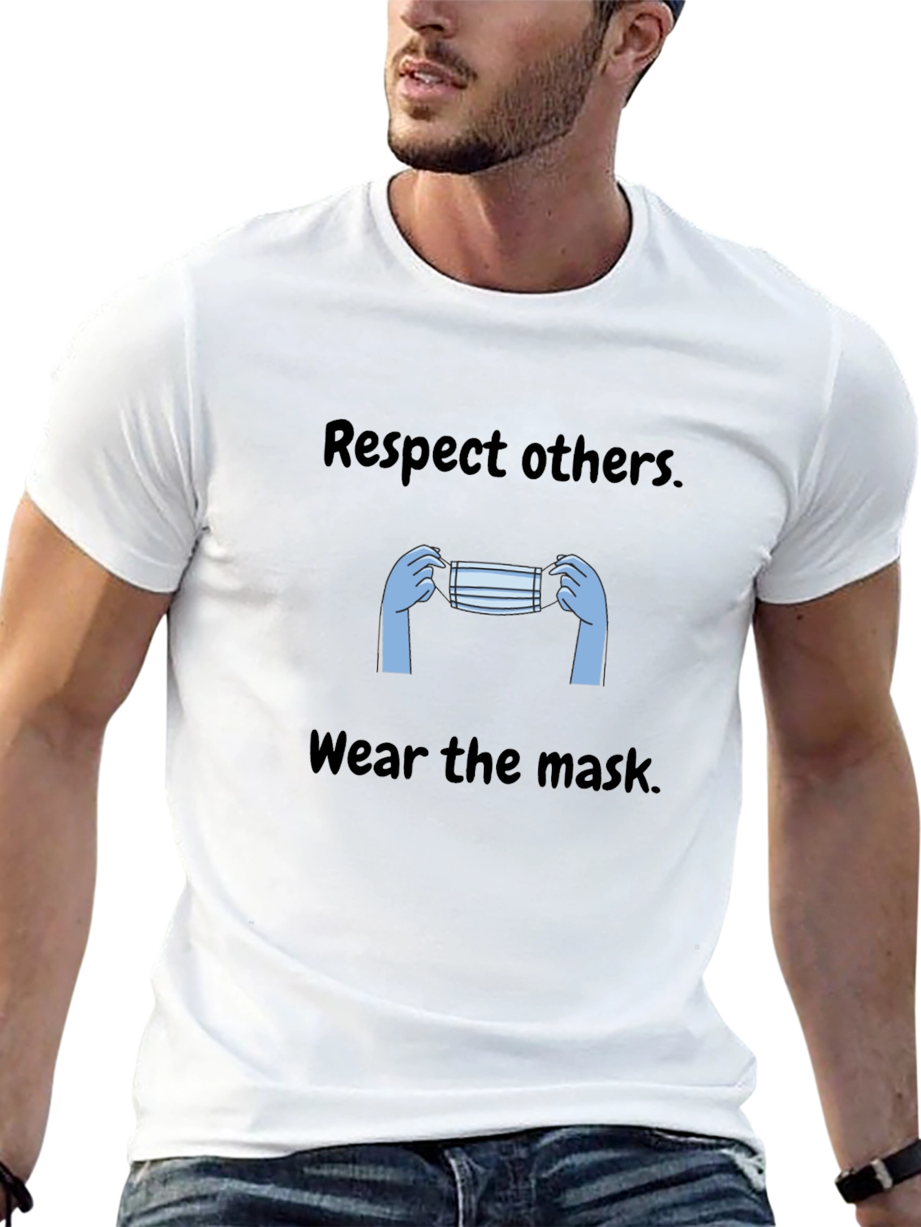 Respect Others Wear Mask Graphic Tee