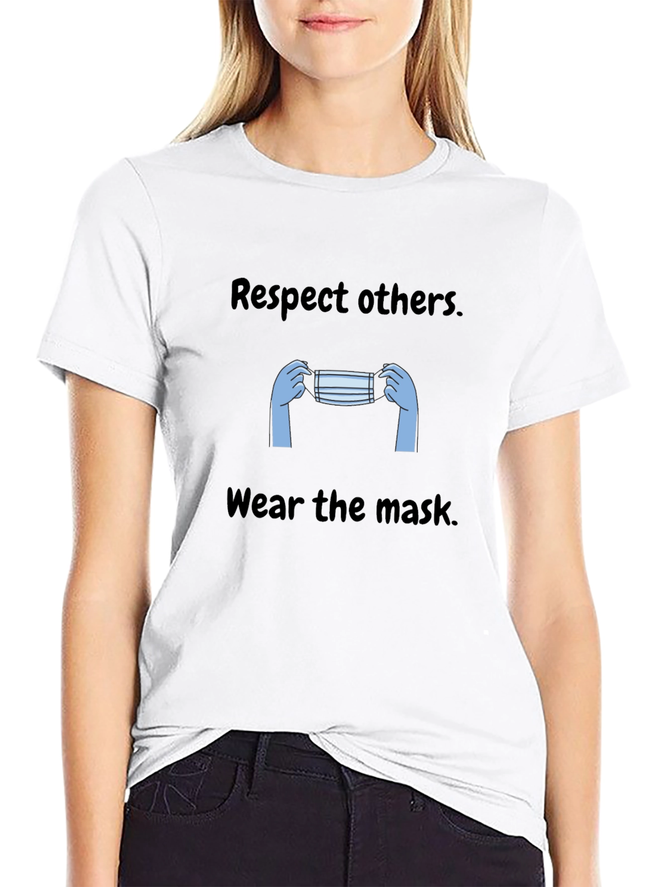 Respect Others Wear Mask Graphic Tee