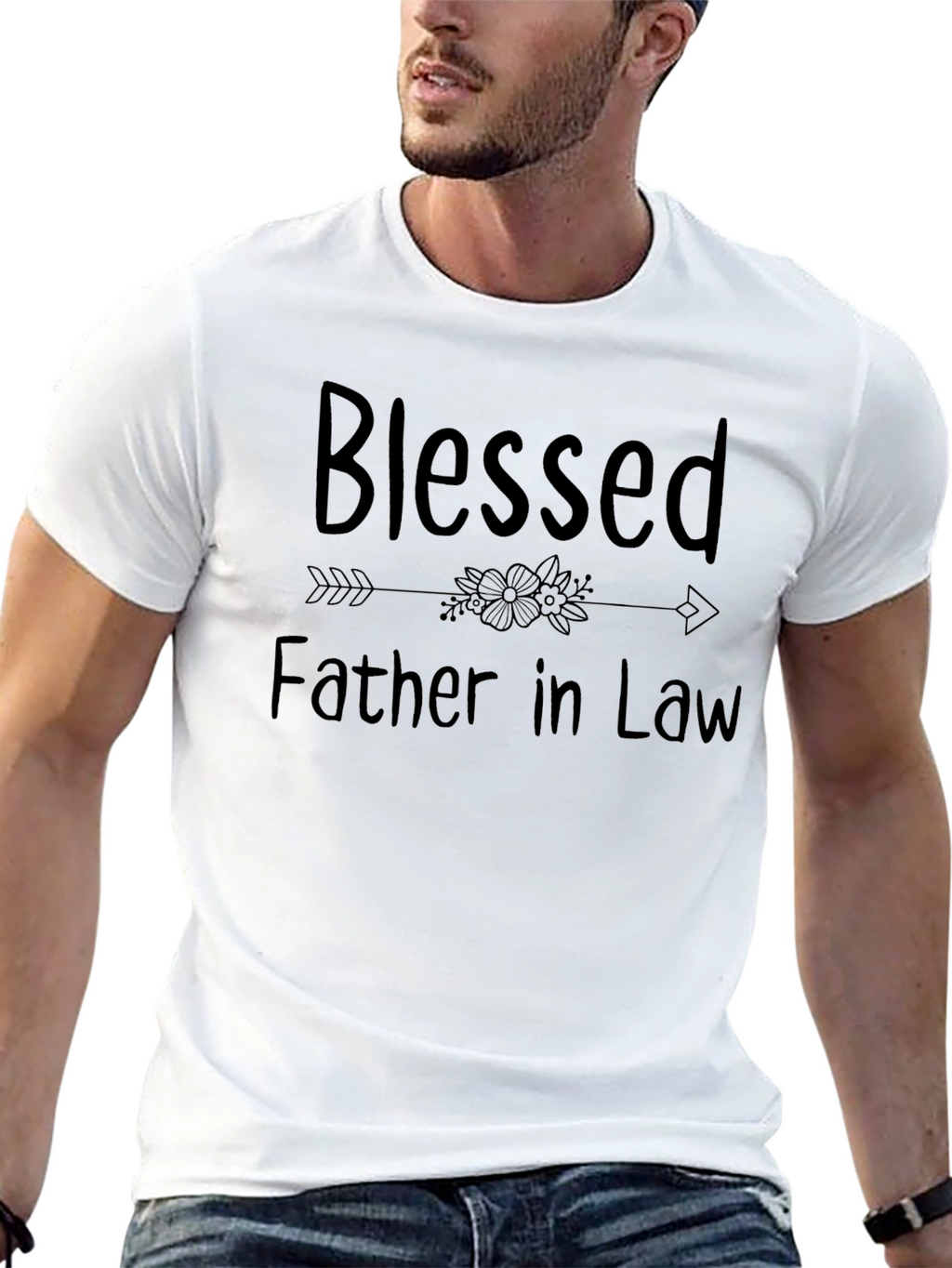 Blessed Father In Law Black T-Shirt