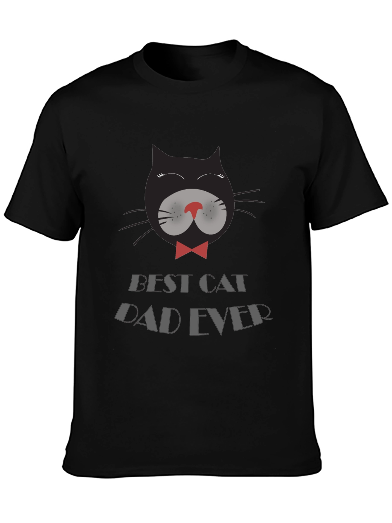 Best Cat Dad Ever Black T-Shirt