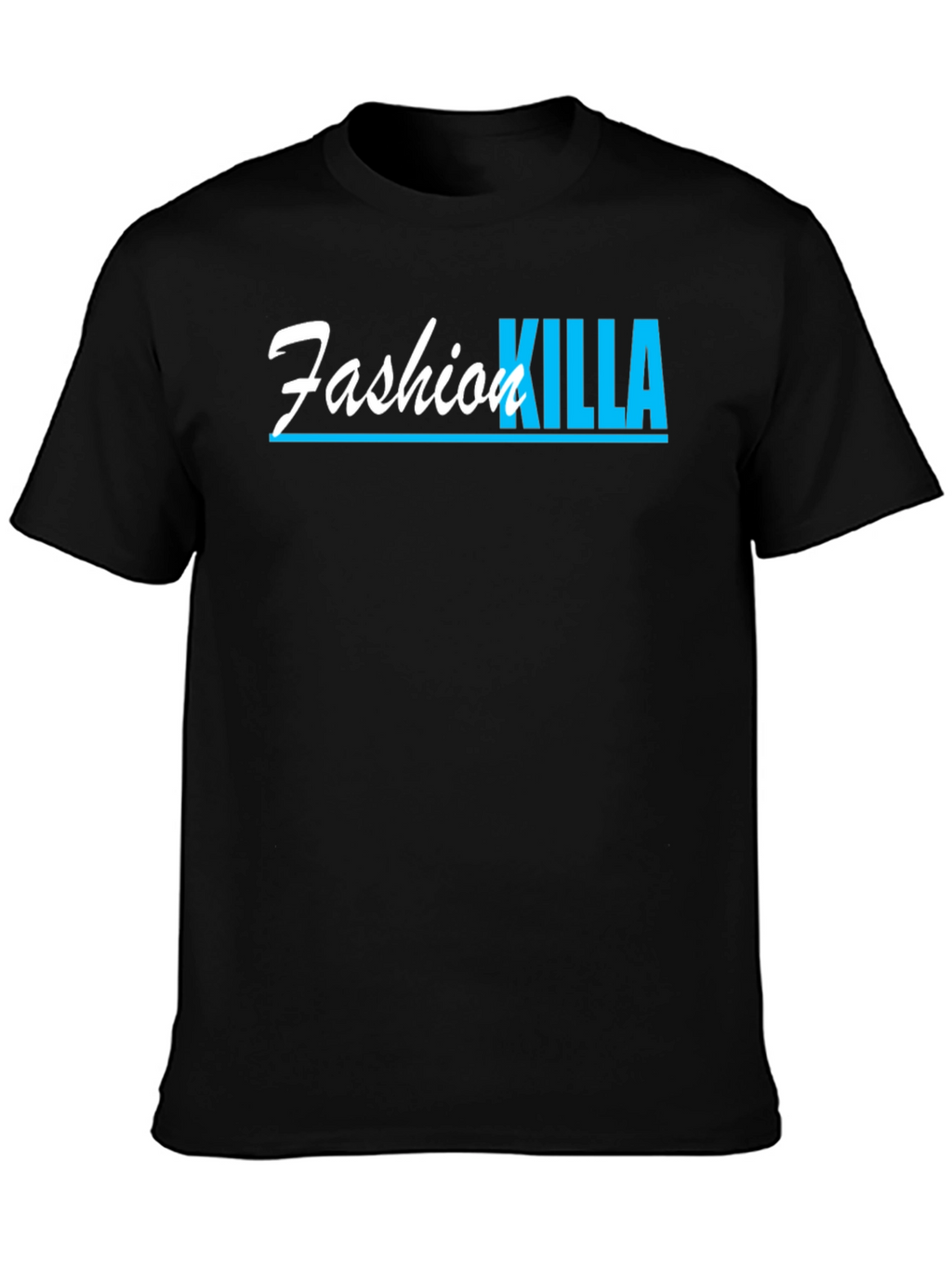 Fashion Killa Graphic Tee - Black Cotton T-Shirt