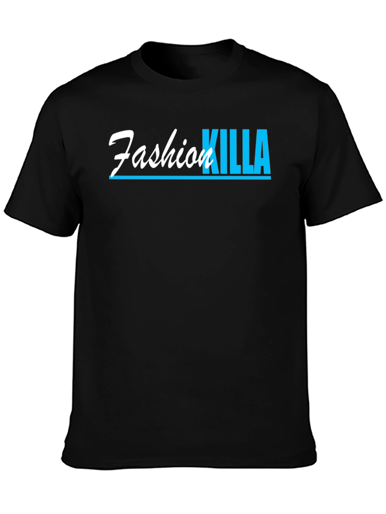 Fashion Killa Graphic Tee - Black Cotton T-Shirt