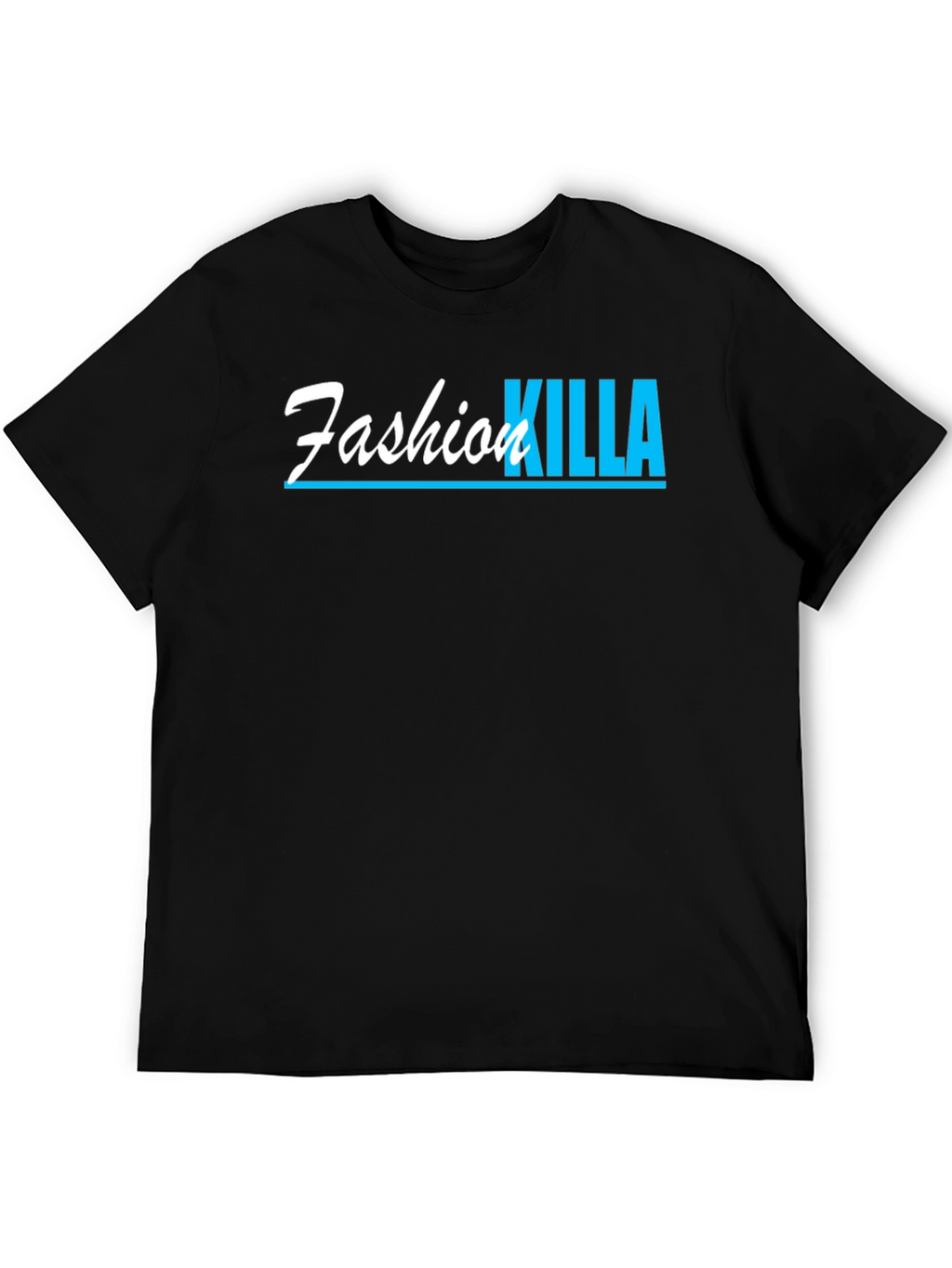 Fashion Killa Graphic Tee - Black Cotton T-Shirt
