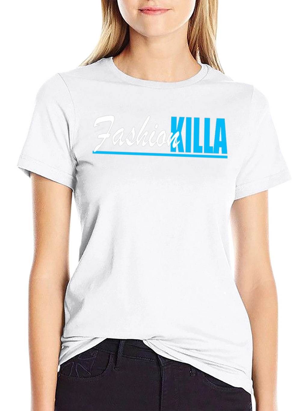 Fashion Killa Graphic Tee - Black Cotton T-Shirt