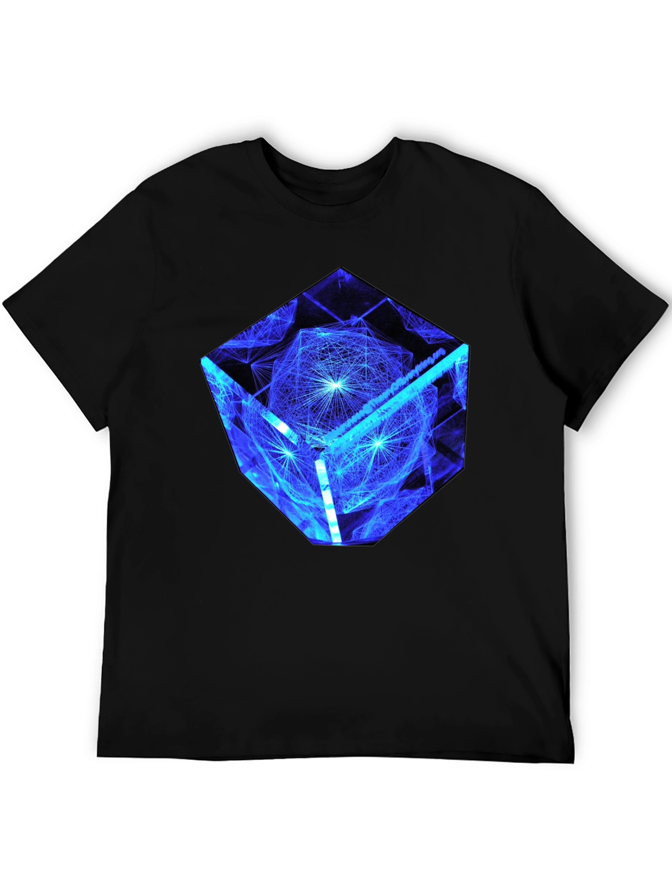 Geometric Cube Graphic Print Tee