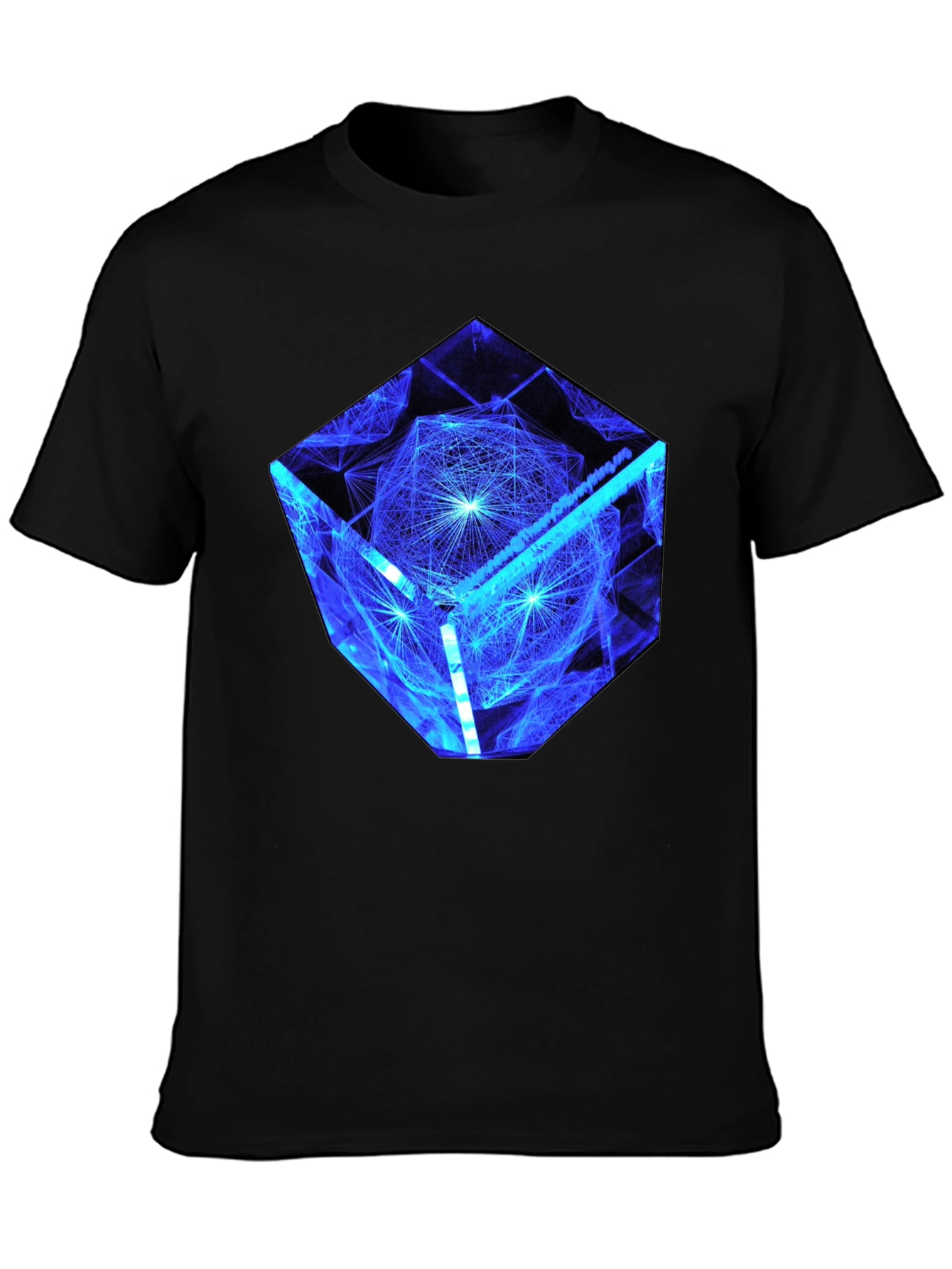 Geometric Cube Graphic Print Tee