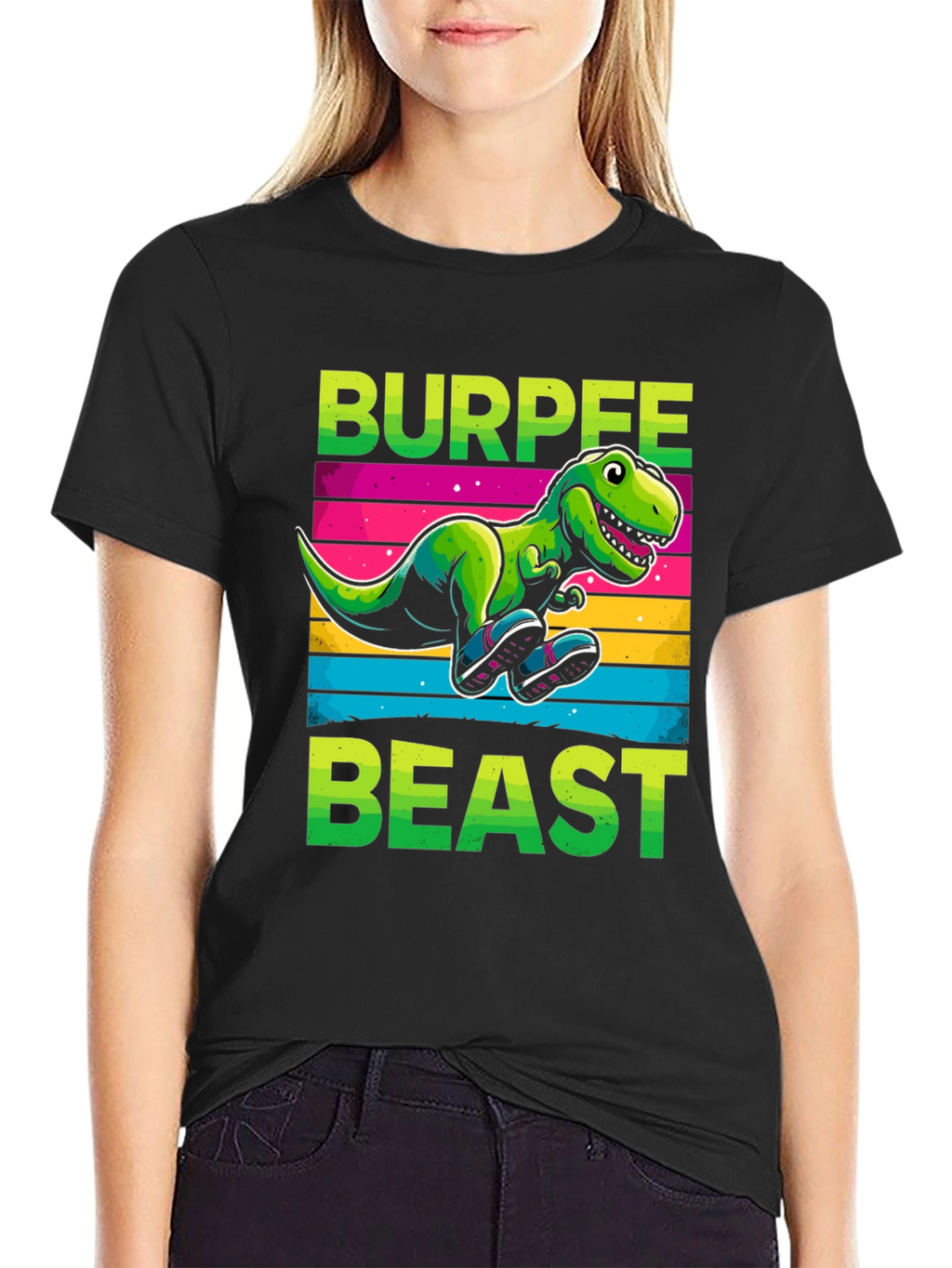 Burpee Beast T-Shirt - Dinosaur Workout Tee