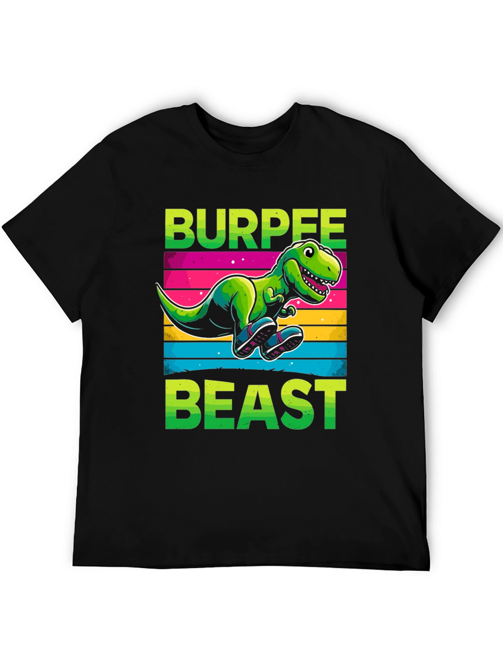 Burpee Beast T-Shirt - Dinosaur Workout Tee