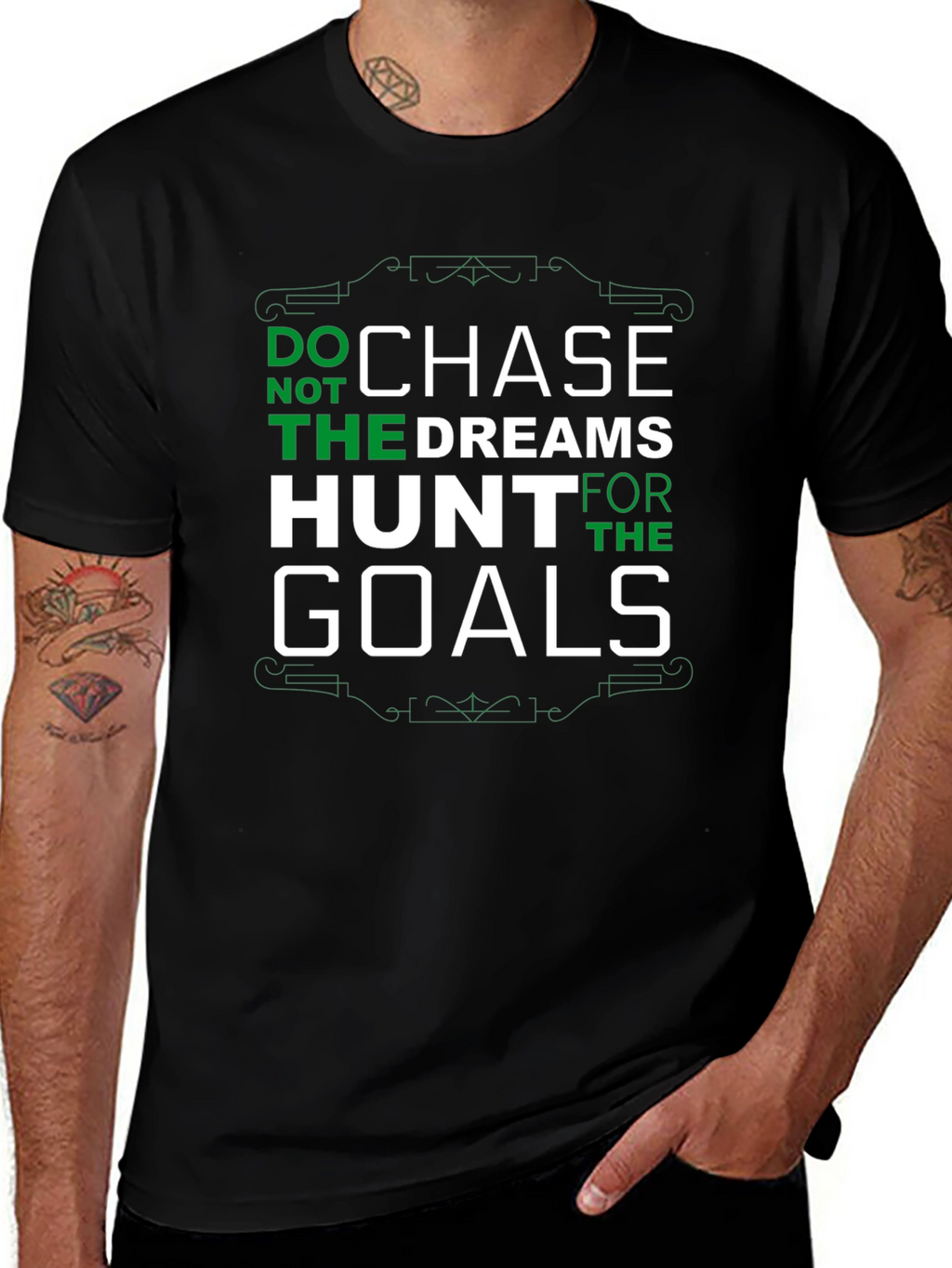 Chase Dreams Hunt Goals Graphic T-Shirt