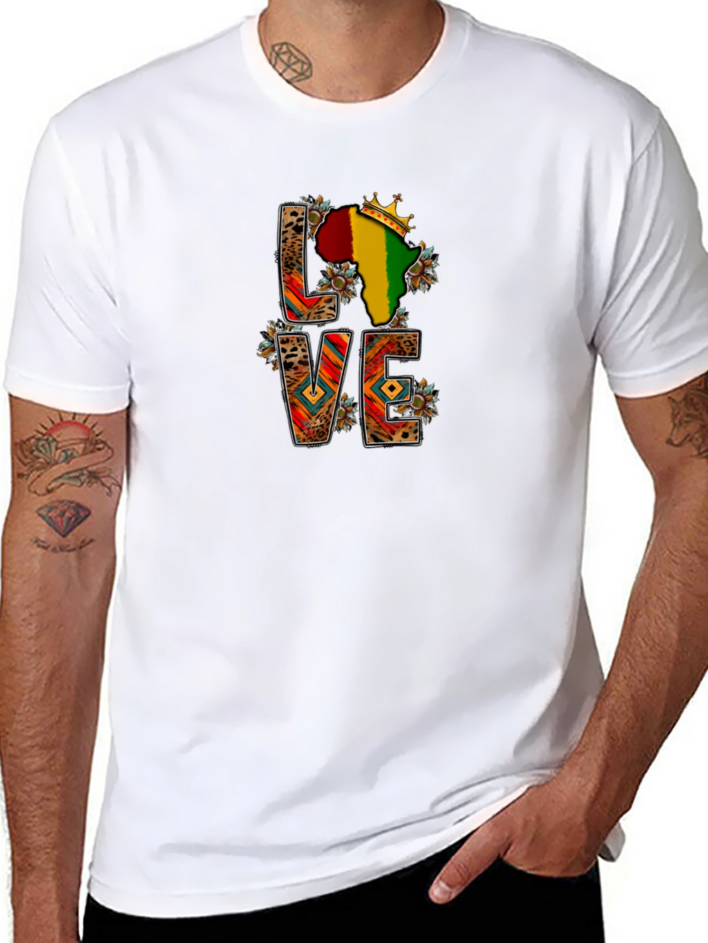 LOVE Africa T-Shirt - Black Pride