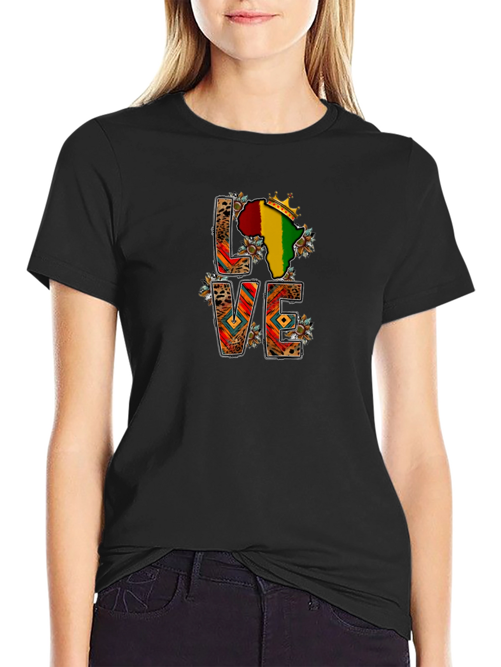 LOVE Africa T-Shirt - Black Pride